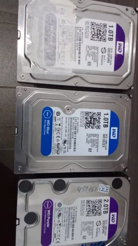 Hd Wd Purple de 1TB e 2TB-300,00 e 500,00