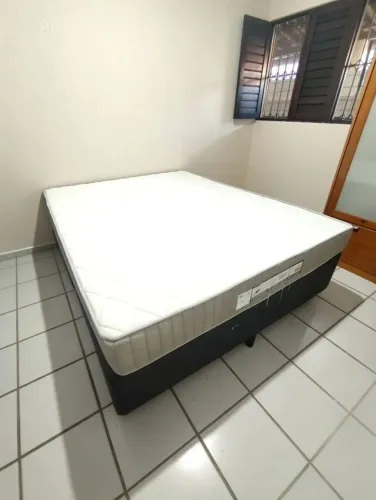 Cama Box Queen Ortobom + Colcão extra firme
