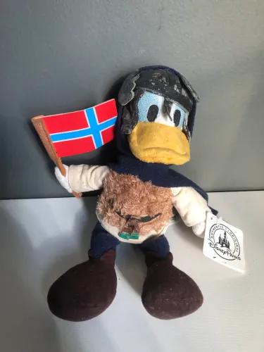 Pelúcia pato donald viking Noruega original Disney Park