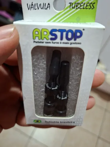 Válvula para tubeless arstop. Essa não entope.