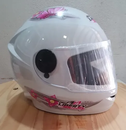 Capacete Moto Infantil Protork Liberty4 Kids Girls tamanho 54 Menina