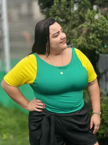 Cropped Brasil Plus Size