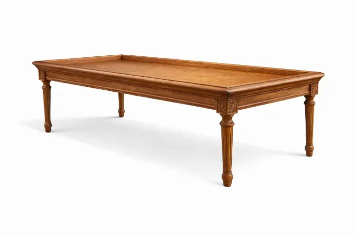 Mesa de Centro em Madeira Maciça Clássica