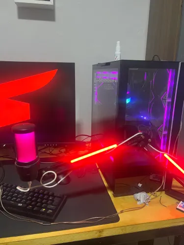 Microfone m8 com branço articulado