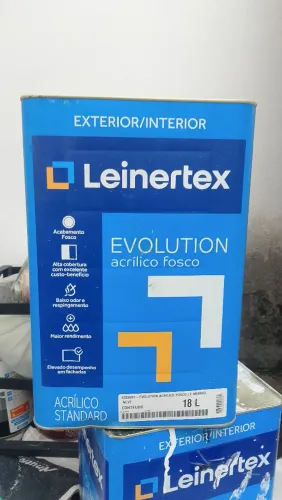 Lata 18L Tinta leinertex evolution branco fosco alto rendimento