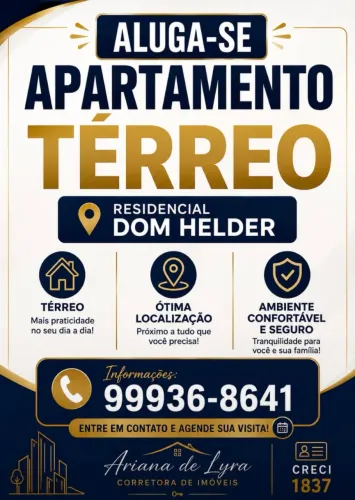 Alugo apartamento no residencial Dom Helder Camara