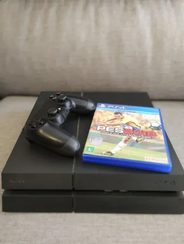 Ps4 fat 500gb (fosco botões físicos) muito pouco usado