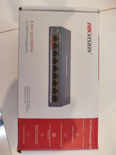 Swich Hikivision 8-Port 10/100M PoE Modelo DS-30109P-E/M(B)
