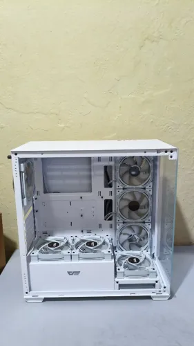 Gabinete Gamer Aigo Darkflash DS900 Branco + 7 Fans