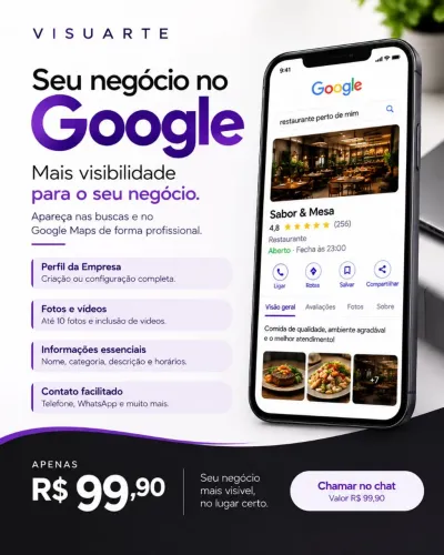 PERFIL DA SUA EMPRESA NO GOOGLE