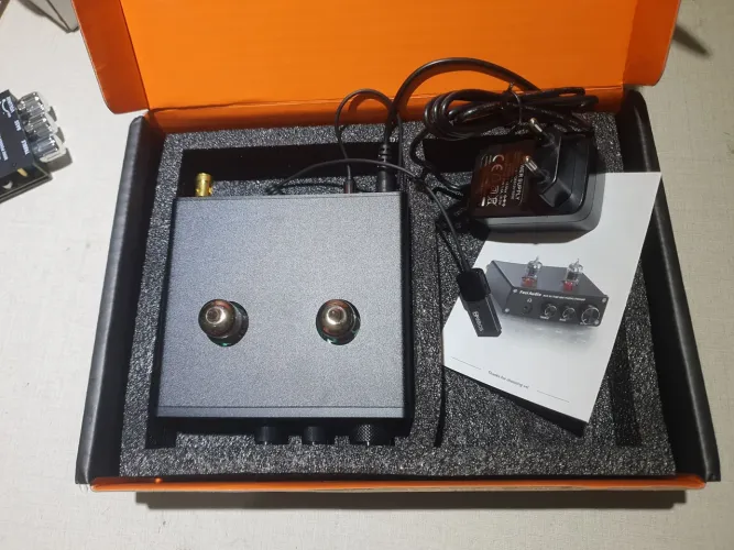PPré amplificador FONE DE OUVIDO e RECEIVER fosi box x4 valvulado bluetooth PREÇO DE CUSTO