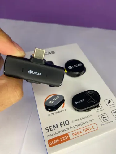 Microfone de Lapela sem Fio Lucas para Tipo C GLMF-2201 an5
