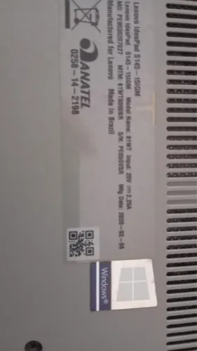 Notebook para venda de peças