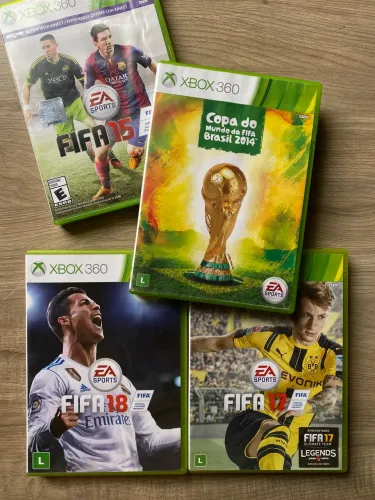 Jogos de Futebol Xbox 360 - FIFA, Copa do Mundo - Preço da descrição