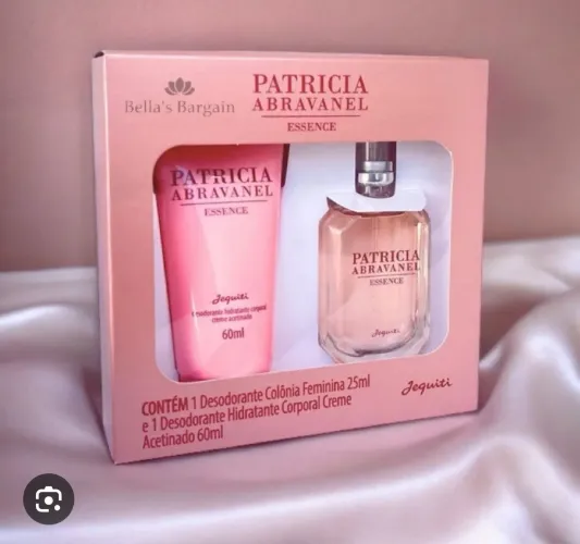 Kit Patrícia Abravanel essence hidratação corporal 60 ml + colônia 25 ml