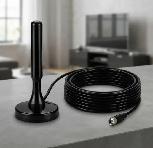 Antena tv recepção digital cabo 5 metros