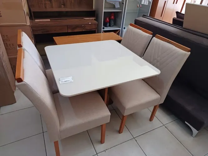 Jogo Completo De Mesa De Jantar Novo