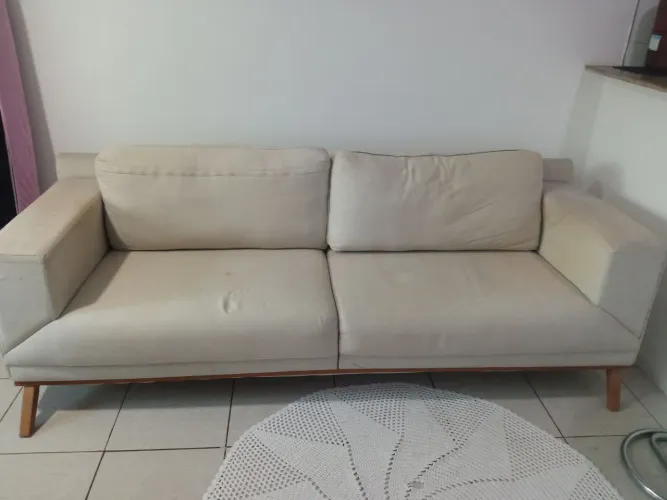 Sofá grande | 4 lugares | Creme