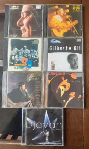 CDS MPB - Coleção 7 Cds, Djavan, Caetano Veloso, Gilberto Gil, Chico Buarque