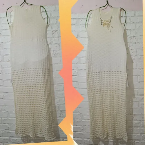 Vestido Longo de Tricô Feminino M