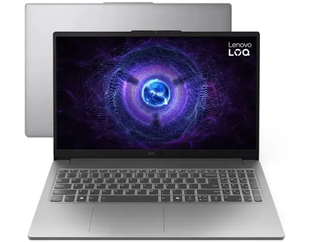 Notebook Lenovo LOQ-e 15IAX9E Intel Core i5-12450HX 16GB 512GB SSD RTX 3050 Windows 11