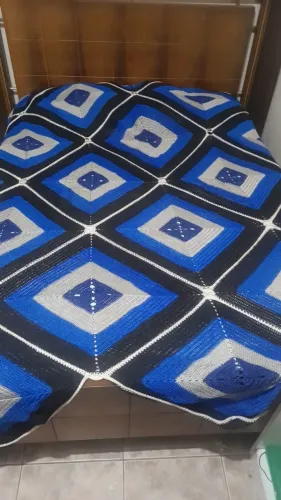 COLCHA DE CAMA DE CROCHE, PERFEITA PARA CAMA DE SOLTEIRÃO E DE CASAL,COMUNICADO IMPORTANTE