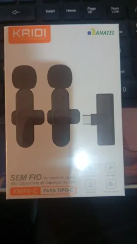 Microfone Lapela Kaidi KMF6-C