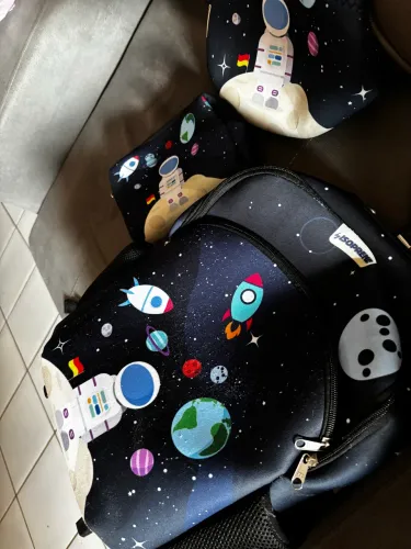 Kit Mochila Escolar Astronauta