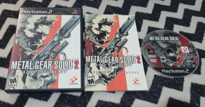 Jogo Metal Gear Solid 2: Sons of Liberty Americano Original PS2 Playstation 2