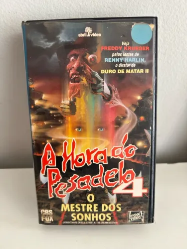 VHS A Hora do Pesadelo 4 O Mestre dos Sonhos
