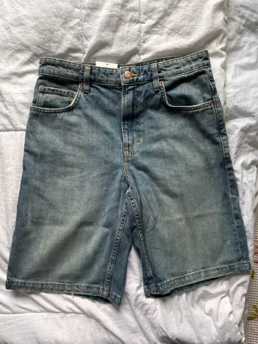 short jeans baggy dennim short - cotton on tamanho 38