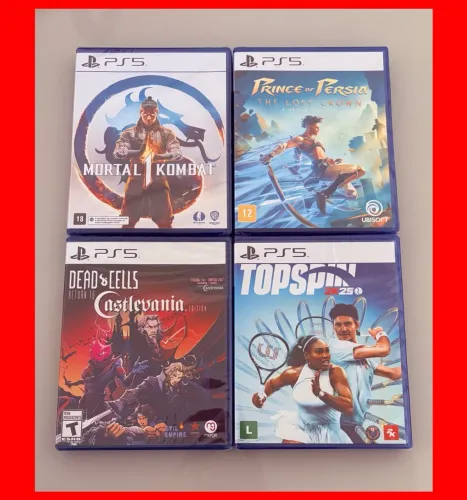 Ps5 Play5 Ps4 - PROMOÇÃO! Originais Lacrados Novos 4 jogos mídia física