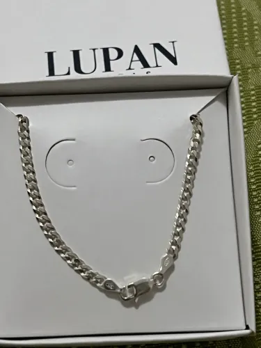 Pulseira em prata 925 modelo gourmet nova e linda