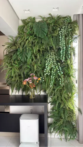 Painel de planta artificial