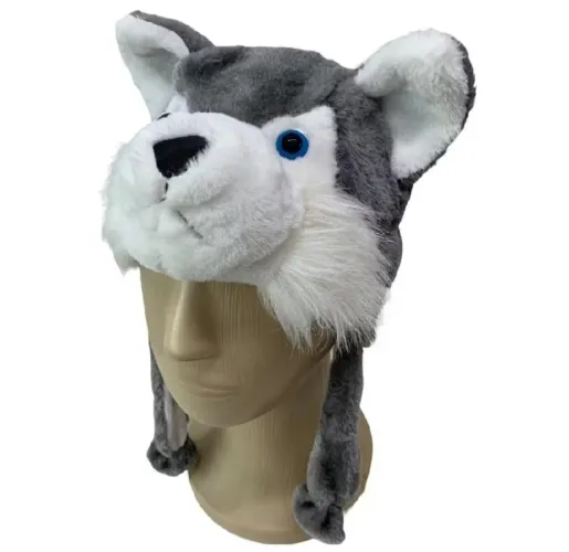 Touca de Pelúcia de Lobo