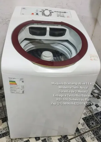 Máquina Brastemp Ative 11KG/Semi Nova/Com Garantia/Entrego