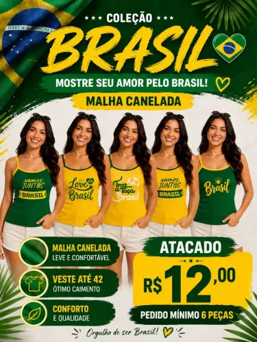 Regatas Seleção Brasileira Disponíveis Solicite nosso catálogo 