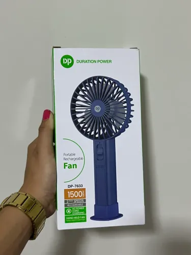 Mini Ventilador Verde Maquiagem 2 Velocidades Recarregável
