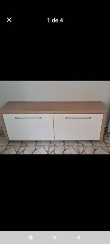 armário  feito em MDF com rodinhas