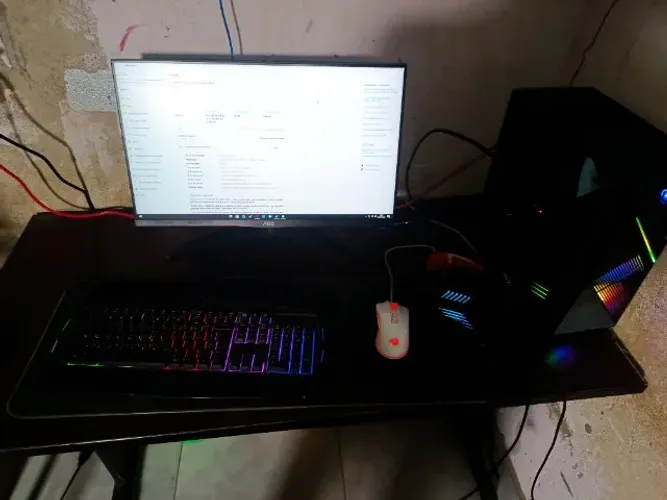 PC GAMER COMPLETO + MONITOR E PERIFÉRICO I7 3770 + Rx580 8gb + monitor Aoc Hero