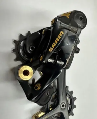 Câmbio sram xx1 gold + alavanca gx 12vel