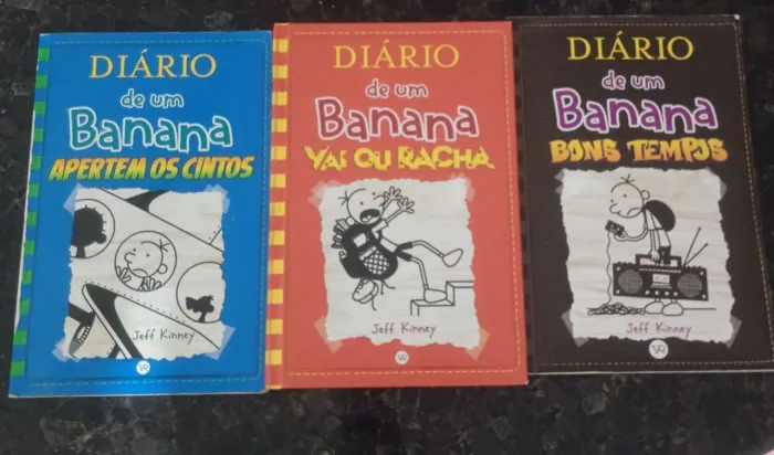 Sequência de 3 livros Diário de um Banana