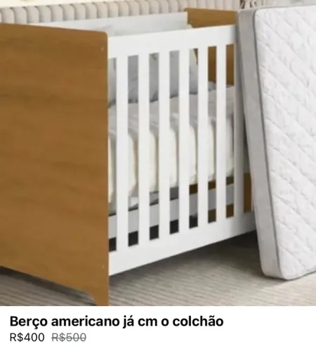 Berço americano /colchão incluso 