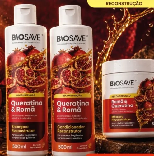 Kt Bio Save Shampoo Condicionador e Mascara