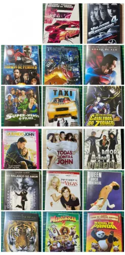Kit 17 DVDs Diversos Filmes