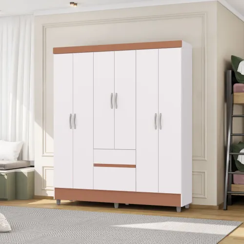 Guarda-Roupa casal Ideal Plus 6 portas
