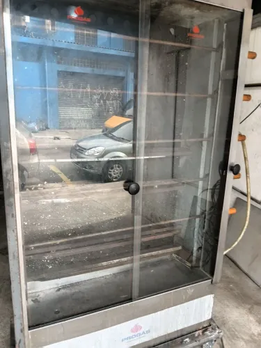 Máquina de frango assado a gas