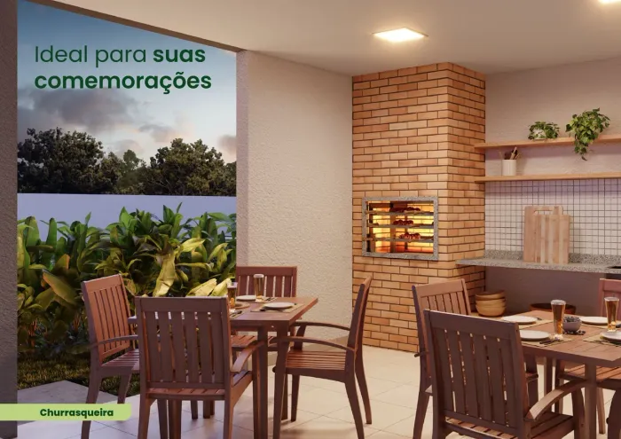 IDEAL LIBERDADE  Apto com Bancada em Mármore e Gás Encanado