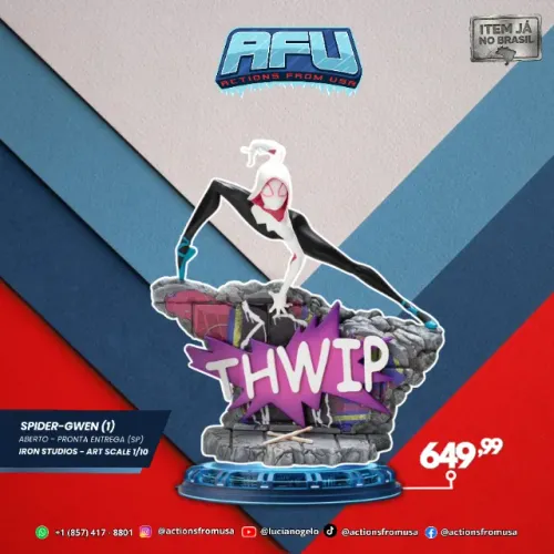 Spider Gwen Homem-Aranha: No Aranhaverso Iron Studios Bds Art Scale 1/10 