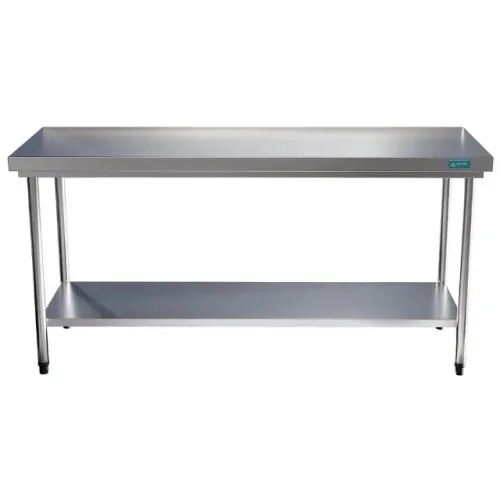 Mesa Bancada Inox 1,2 m x 70 cm com Prateleira - Seminova, 6 meses de uso